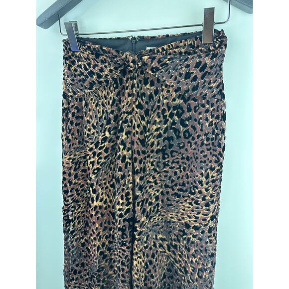 Camila Coelho Revolve Ivanna Pant Animal Leopard Print Burnout Sheer Small Tall - Picture 6 of 16